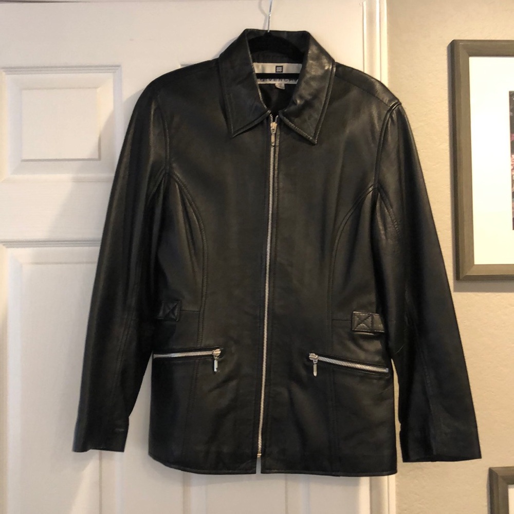 Amazing Givenchy retro leather jacket.